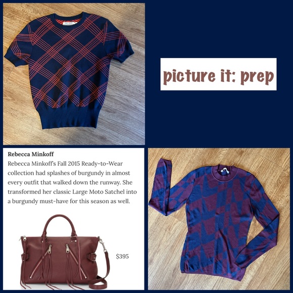 Rebecca Minkoff Genuine Leather 5-Zipper Moto Satchel in Rich Burgundy - Picture 7 of 7